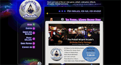 Desktop Screenshot of pinballwizardarcade.com